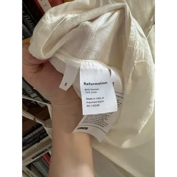 Reformation White Pineapple Dress, size S - Picture 6 of 10
